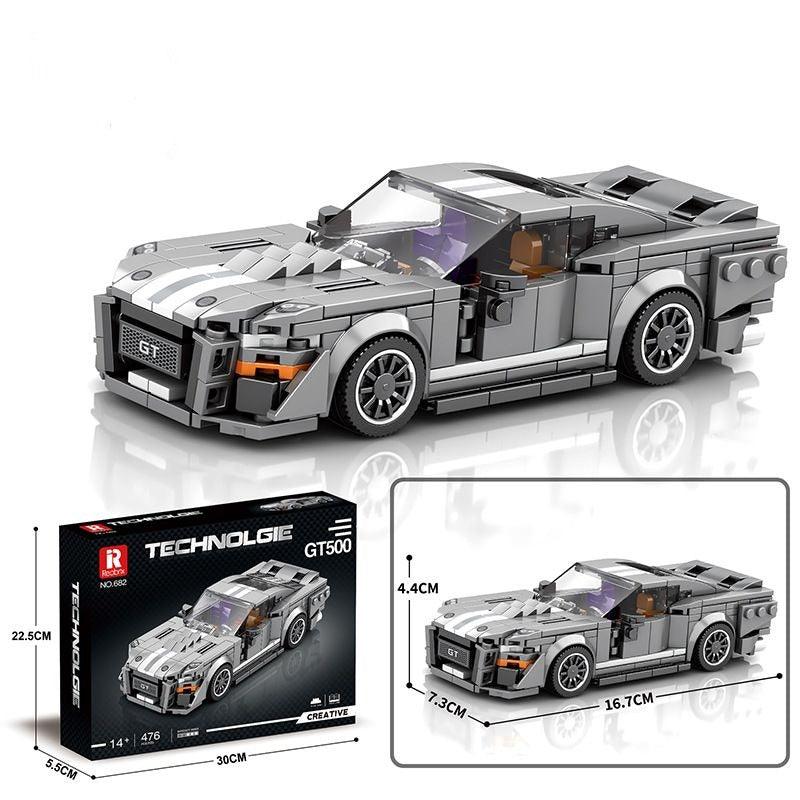 Ford Mustang GT500 476pcs-Building Blocks set -Turbo Moc