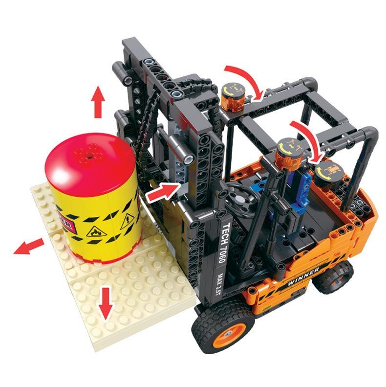 Forklift Model 660pcs-Building Blocks set -Turbo Moc