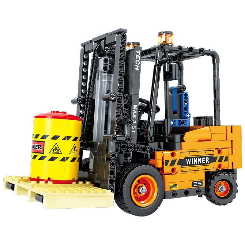 Forklift Model 660pcs-Building Blocks set -Turbo Moc