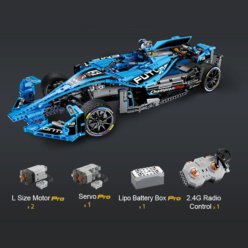 Formula E Gen 2 Electric 1666pcs-Building Blocks set -Turbo Moc