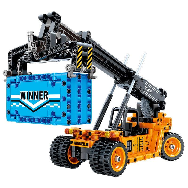 Front Crane Model - Building Blocks Set | Turbo Moc