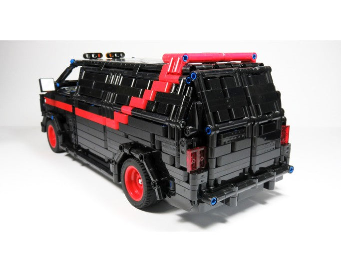 GMC Vandura A-Team Van 1:8 | 1710pcs-Building Blocks set -Turbo Moc