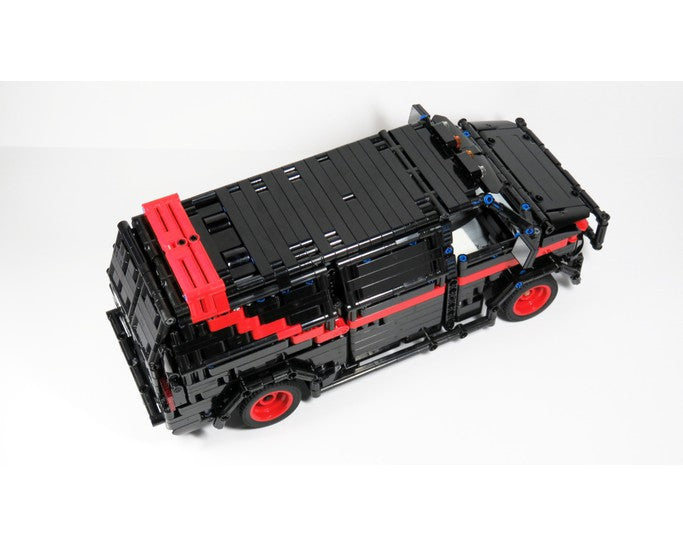 GMC Vandura A-Team Van 1:8 | 1710pcs-Building Blocks set -Turbo Moc