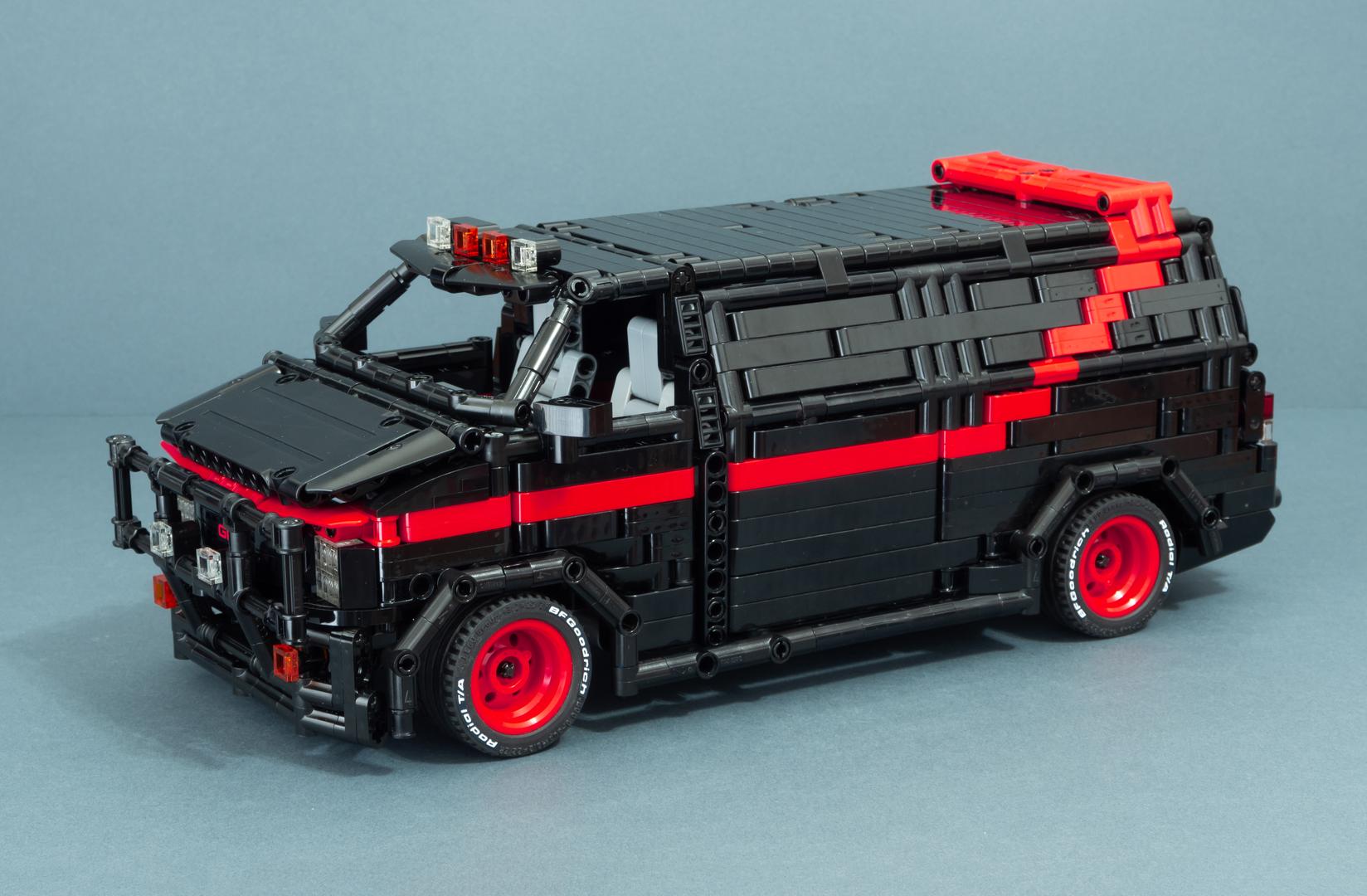 GMC Vandura A-Team Van 1:8 | 1710pcs-Building Blocks set -Turbo Moc