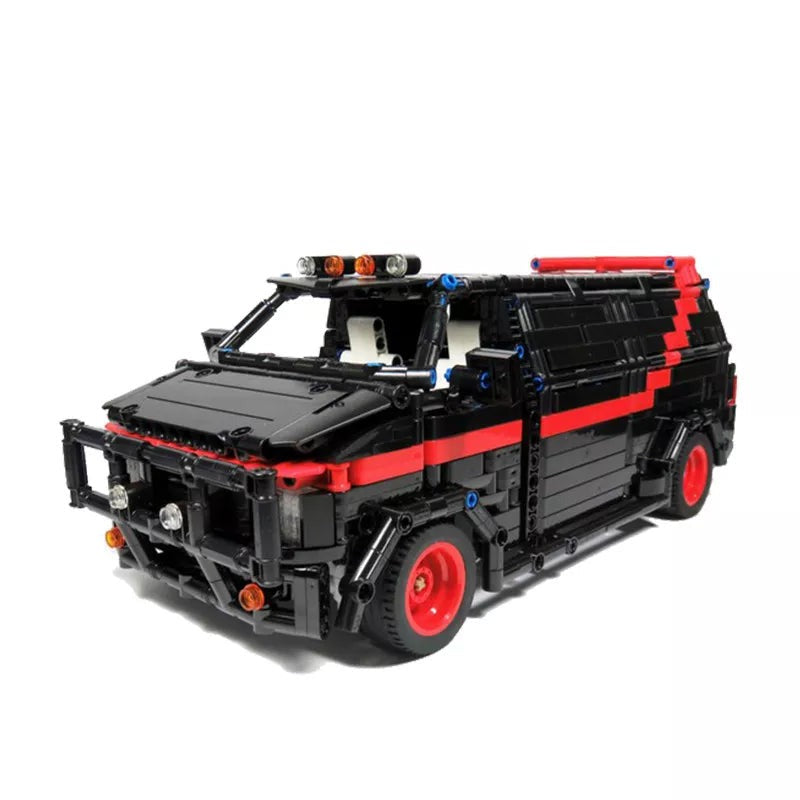 GMC Vandura A-Team Van 1:8 | 1710pcs-Building Blocks set -Turbo Moc