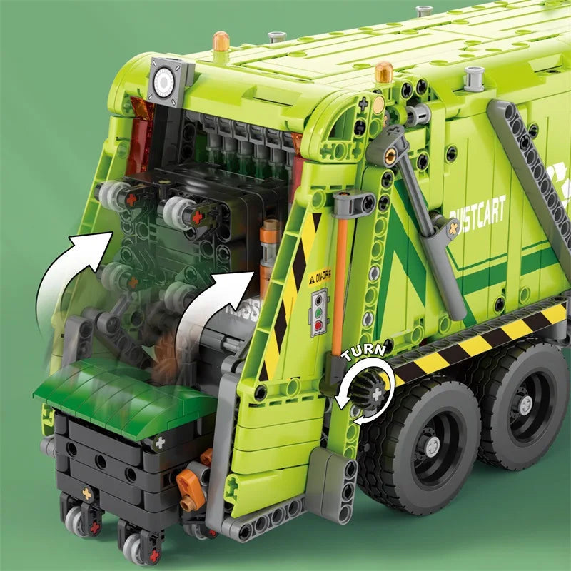 Garbage Truck 1468pcs-Building Blocks set -Turbo Moc