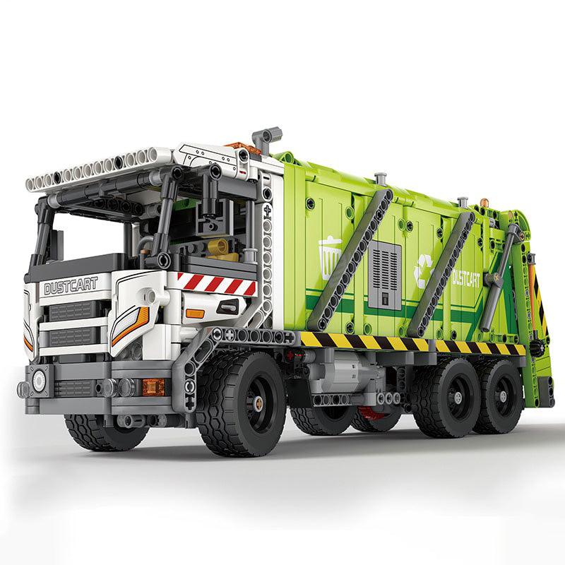 Garbage Truck - Building Blocks Set | Turbo Moc