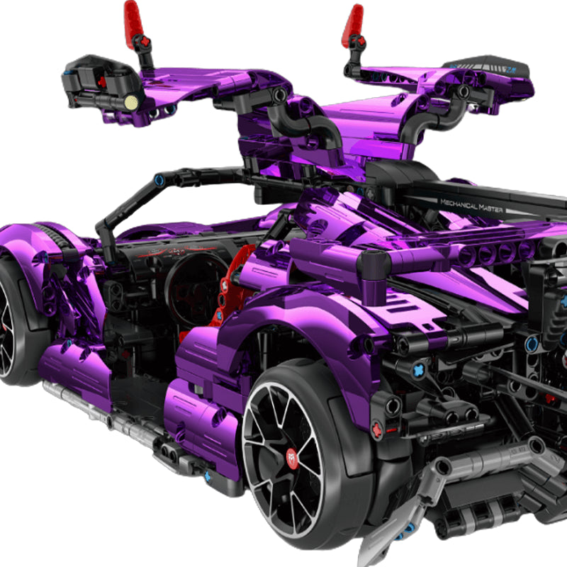 Gumpert Apollo IE Purple Chrome Drift edition 2442pcs-Building Blocks set -Turbo Moc