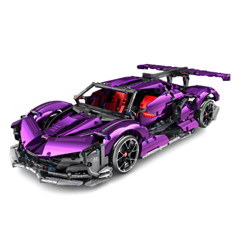 Gumpert Apollo IE Purple Chrome Drift edition 2442pcs-Building Blocks set -Turbo Moc