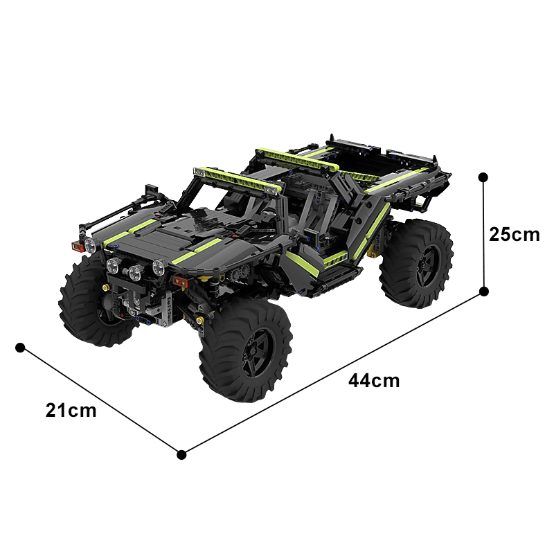 Halo Warthog M12 1607pcs-Building Blocks set -Turbo Moc