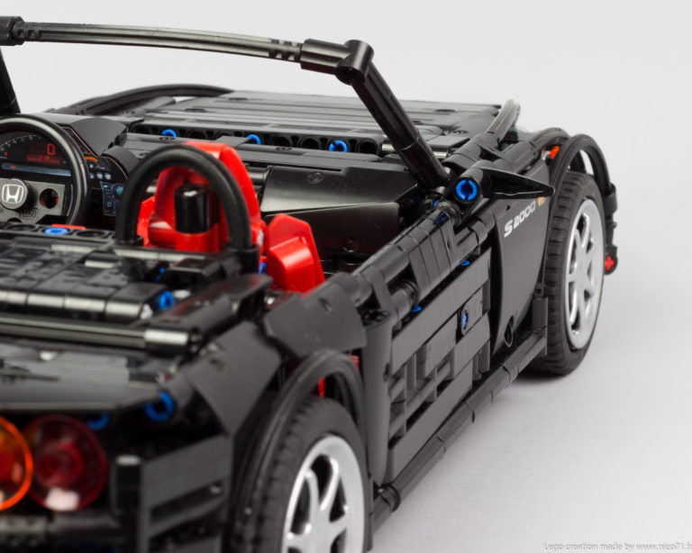 Honda S2000 AP2 Black 1:8 | 1648pcs-Building Blocks set -Turbo Moc