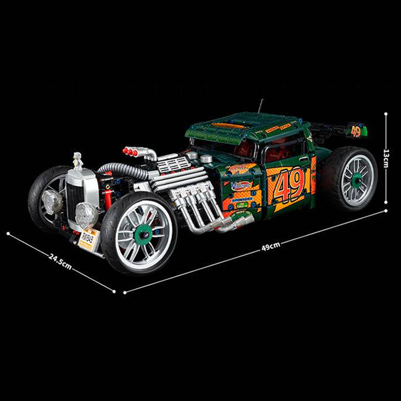 Hot Rod 2617pcs-Building Blocks set -Turbo Moc