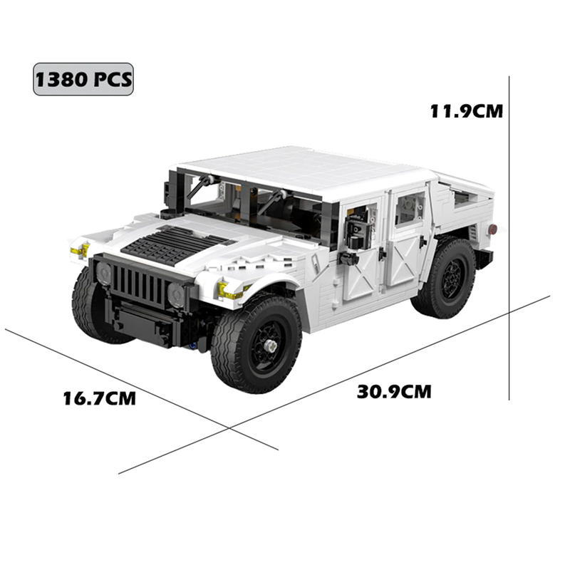 Hummer H1 1380pcs-Building Blocks set -Turbo Moc