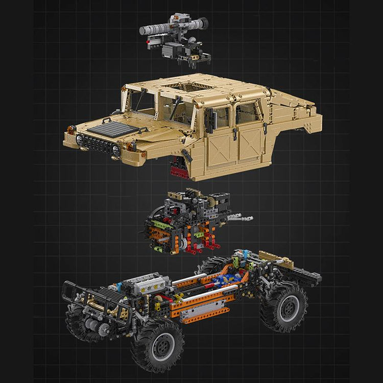 Hummer H1 Military 3935pcs-Building Blocks set -Turbo Moc