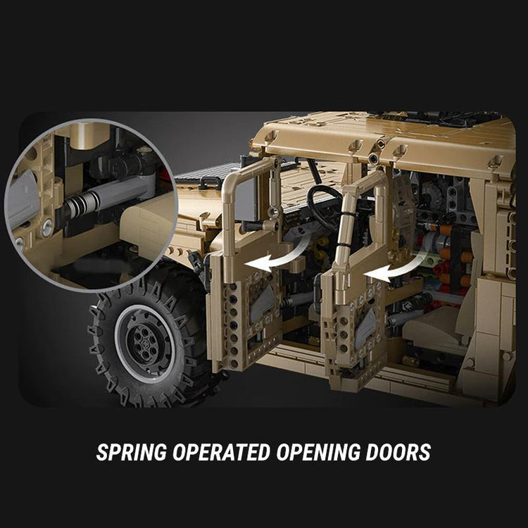 Hummer H1 Military 3935pcs-Building Blocks set -Turbo Moc