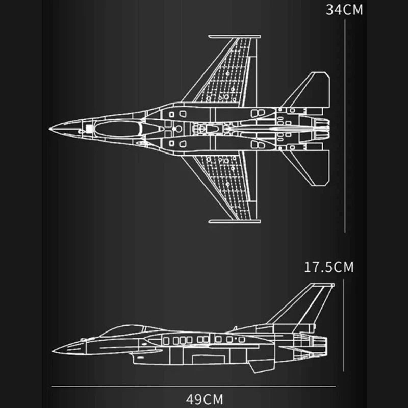 Image of product f16-fighter-jet-1426pcs