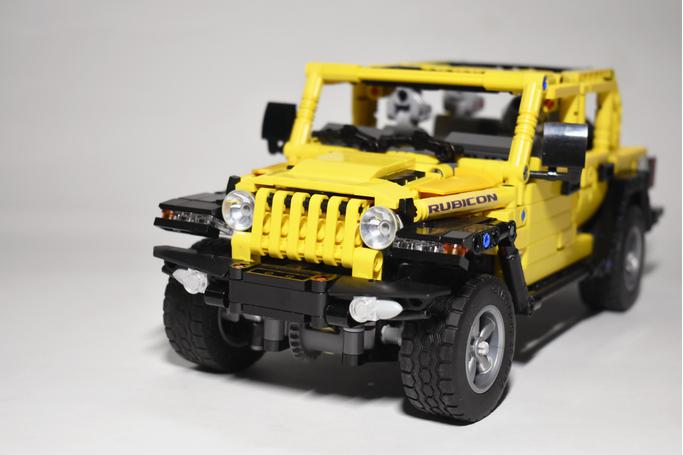 Jeep Wrangle Rubicon Convertible 1:8 | 1271pcs-Building Blocks set -Turbo Moc