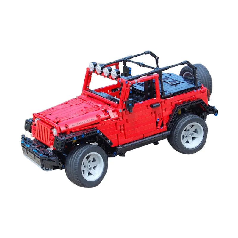 Jeep Wrangler 1:8 | 2598pcs-Building Blocks set -Turbo Moc