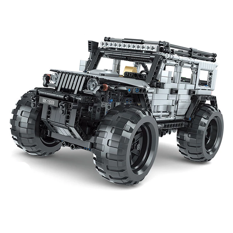 Jeep Wrangler Rubicon AEV 1287pcs-Building Blocks set -Turbo Moc