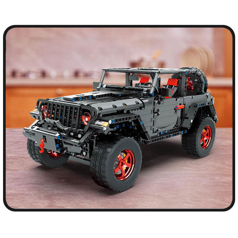 Jeep Wrangler Rubicon Black 2271pcs-Building Blocks set -Turbo Moc