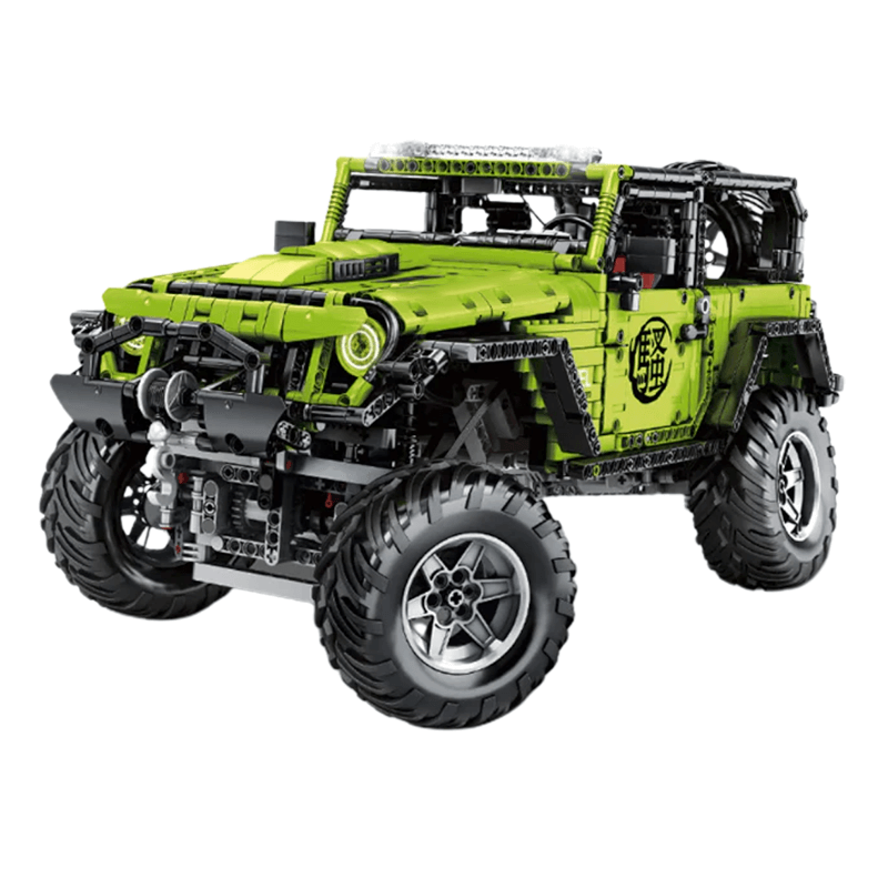 Jeep Wrangler Rubicon Green 2342pcs-Building Blocks set -Turbo Moc