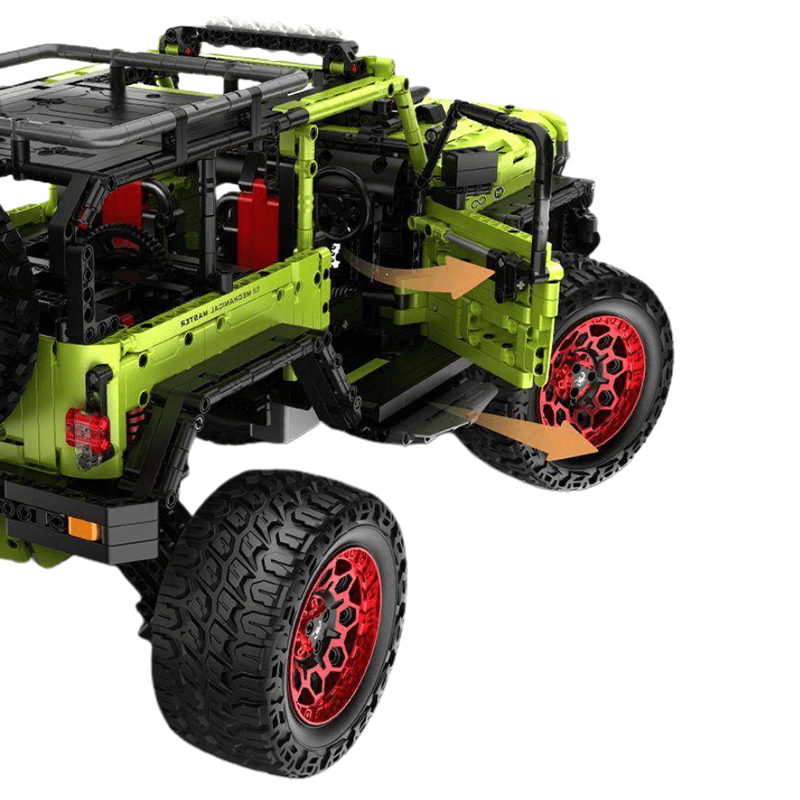 Jeep Wrangler Rubicon Green 2544pcs-Building Blocks set -Turbo Moc