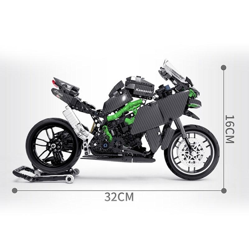 Kawasaki H2R 838pcs-Building Blocks set -Turbo Moc