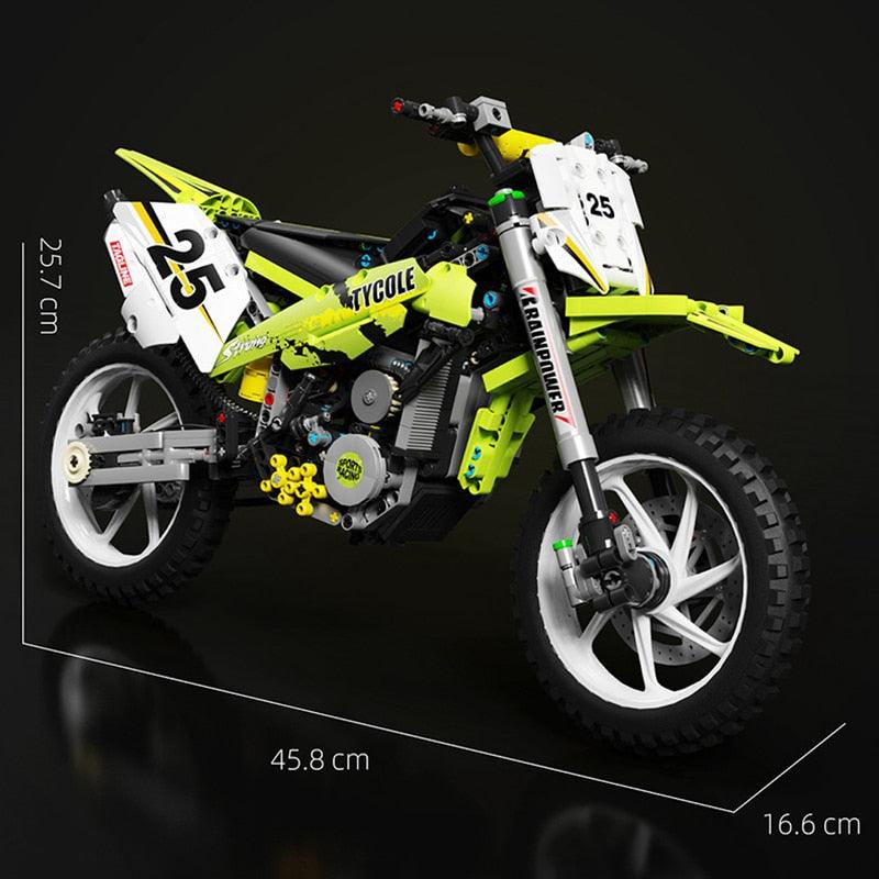 Kawasaki KX450 1302pcs-Building Blocks set -Turbo Moc