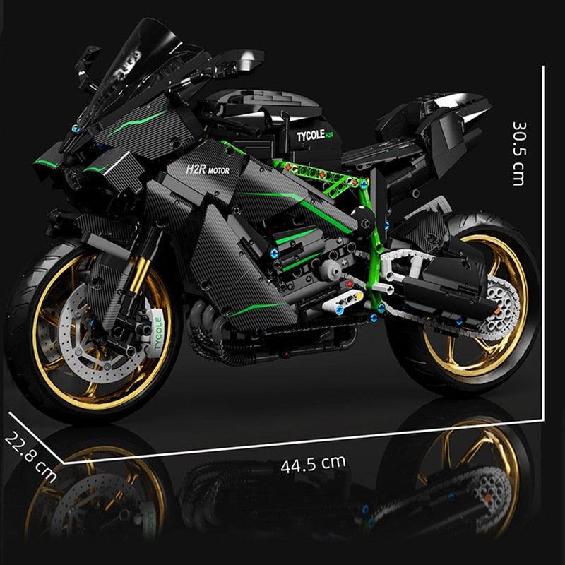 Kawasaki Ninja H2R 1858pcs-Building Blocks set -Turbo Moc