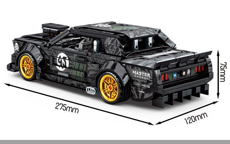 Ken Block Ford Mustang Hoonicorn 828pcs-Building Blocks set -Turbo Moc