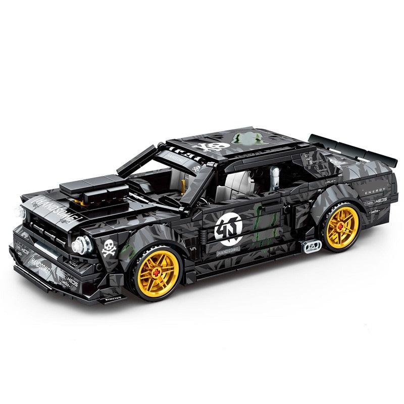 Ken Block Ford Mustang Hoonicorn 828pcs-Building Blocks set -Turbo Moc