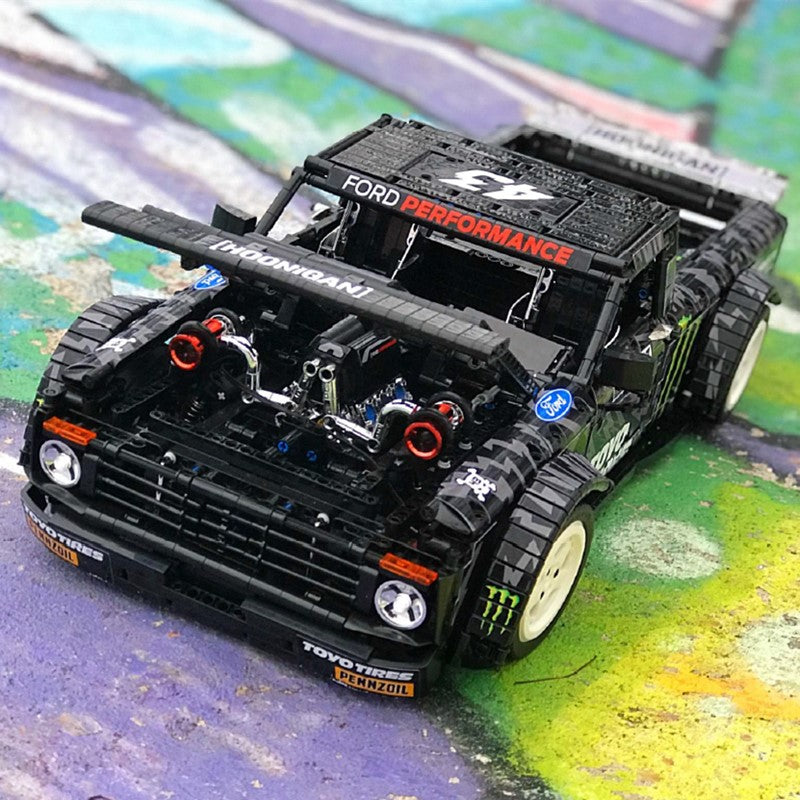 Ken Block's Ford F-150 Hoonitruck | 3433pcs-Building Blocks set -Turbo Moc