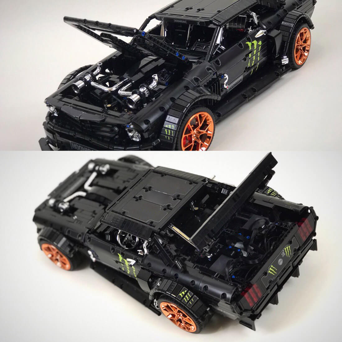 Ken Block's Ford Mustang 1,400BHP Gymkhana | 3145pcs-Building Blocks set -Turbo Moc