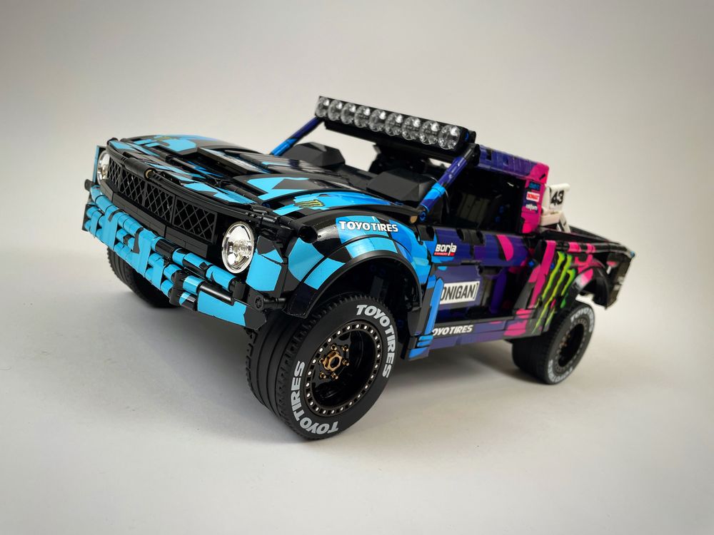 Ken Block's Ford Raptor Hoonigan Baja Truck 1:8 | 2473pcs-Building Blocks set -Turbo Moc