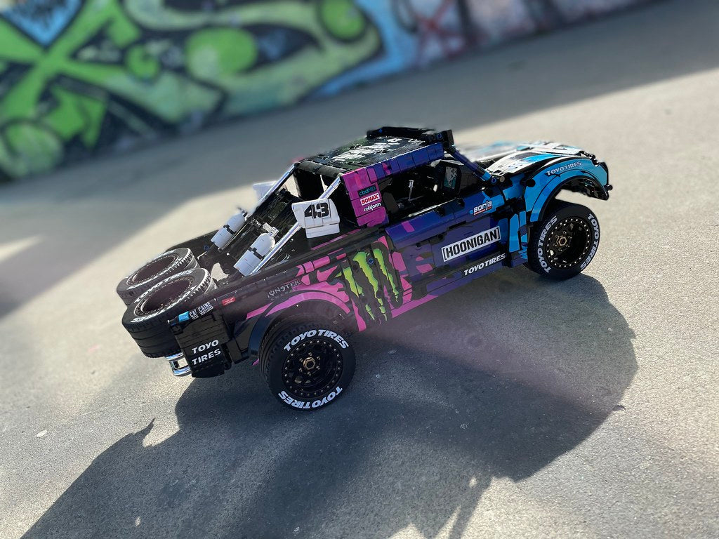 Ken Block's Ford Raptor Hoonigan Baja Truck 1:8 | 2473pcs-Building Blocks set -Turbo Moc