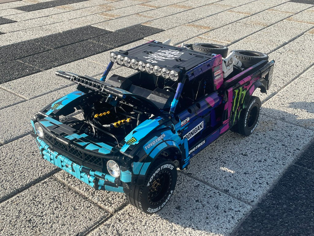 Ken Block's Ford Raptor Hoonigan Baja Truck 1:8 | 2473pcs-Building Blocks set -Turbo Moc