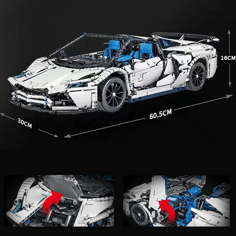 Lamborghini Aventador Roadster 4037pcs-Building Blocks set -Turbo Moc