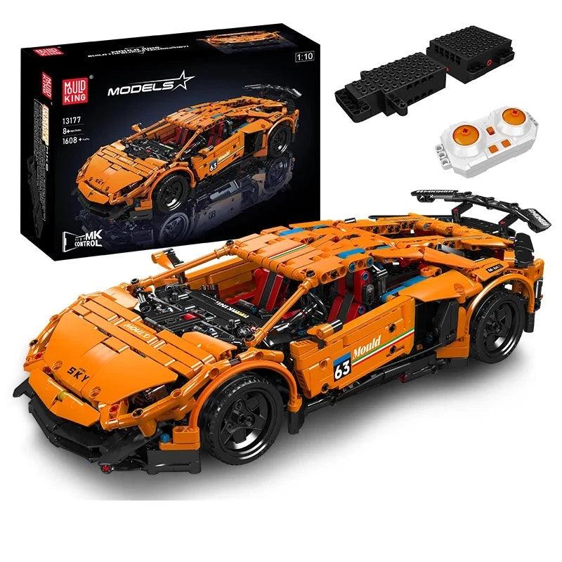 Lamborghini Aventador SVJ 1608pcs-Building Blocks set -Turbo Moc