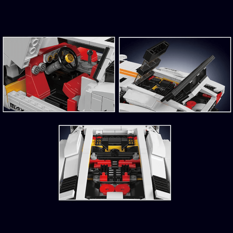 Lamborghini Countach Remote Controlled 1383pcs-Building Blocks set -Turbo Moc