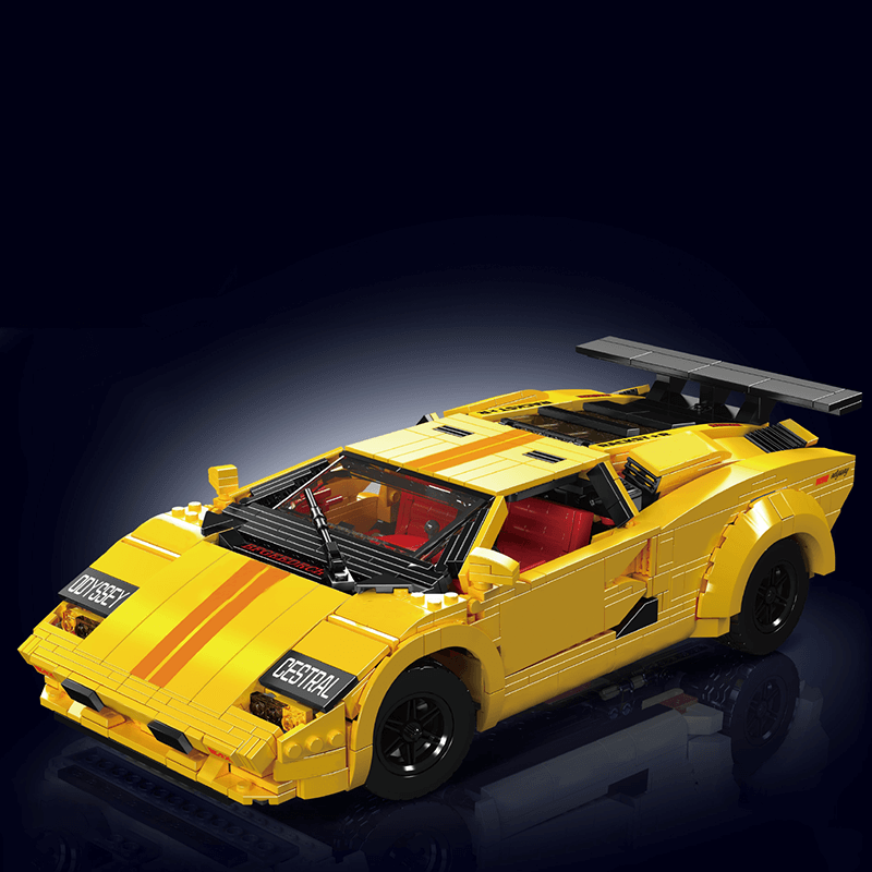 Lamborghini Countach Remote Controlled 1383pcs-Building Blocks set -Turbo Moc