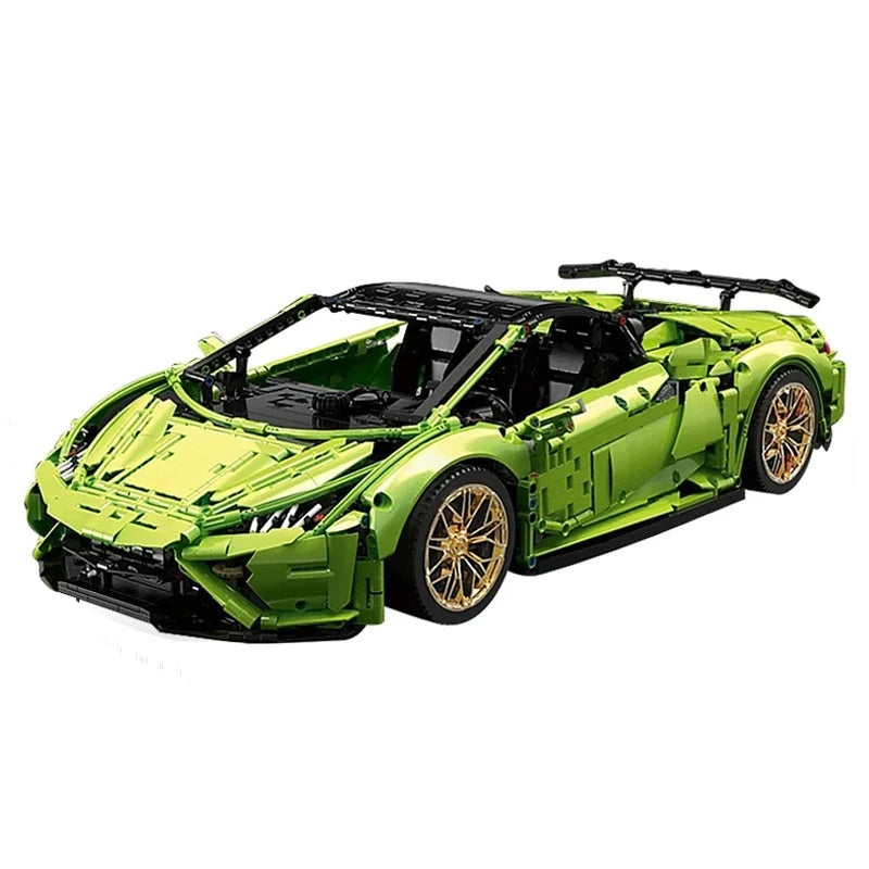 Lamborghini Huracan EVO Spyder | 3557pcs-Building Blocks set -Turbo Moc