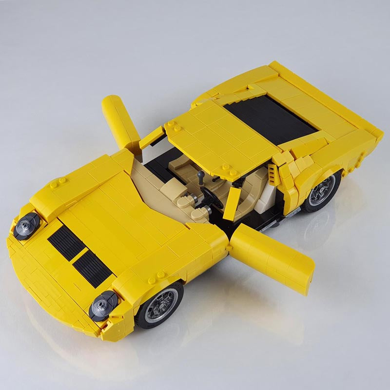 Lamborghini Miura P400 SV | 1164pcs-Building Blocks set -Turbo Moc