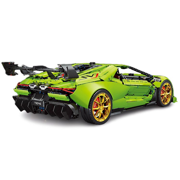 Lamborghini Revuelto SVJ6 Green 6628pcs-Building Blocks set -Turbo Moc