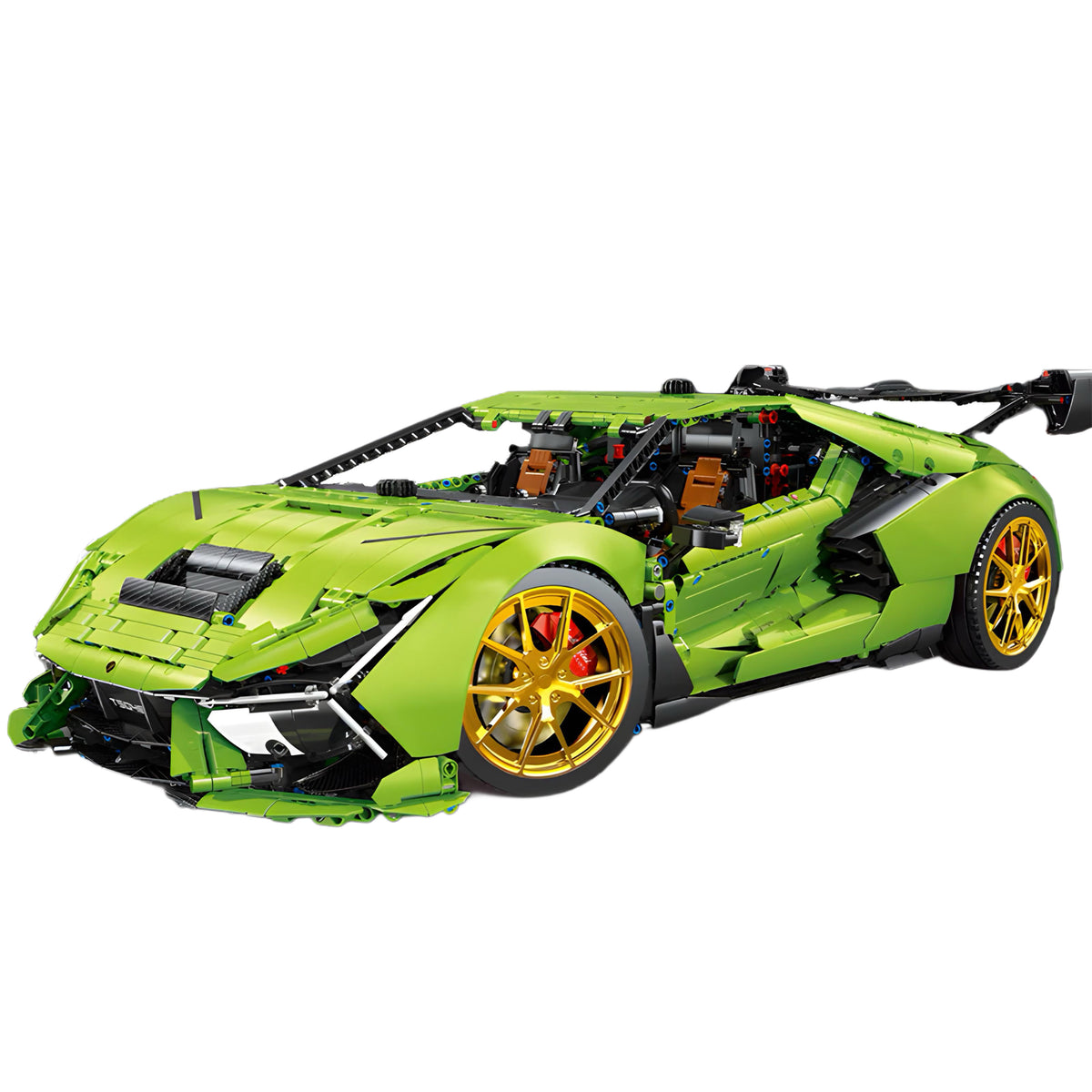 Lamborghini Revuelto SVJ6 Green 6628pcs-Building Blocks set -Turbo Moc