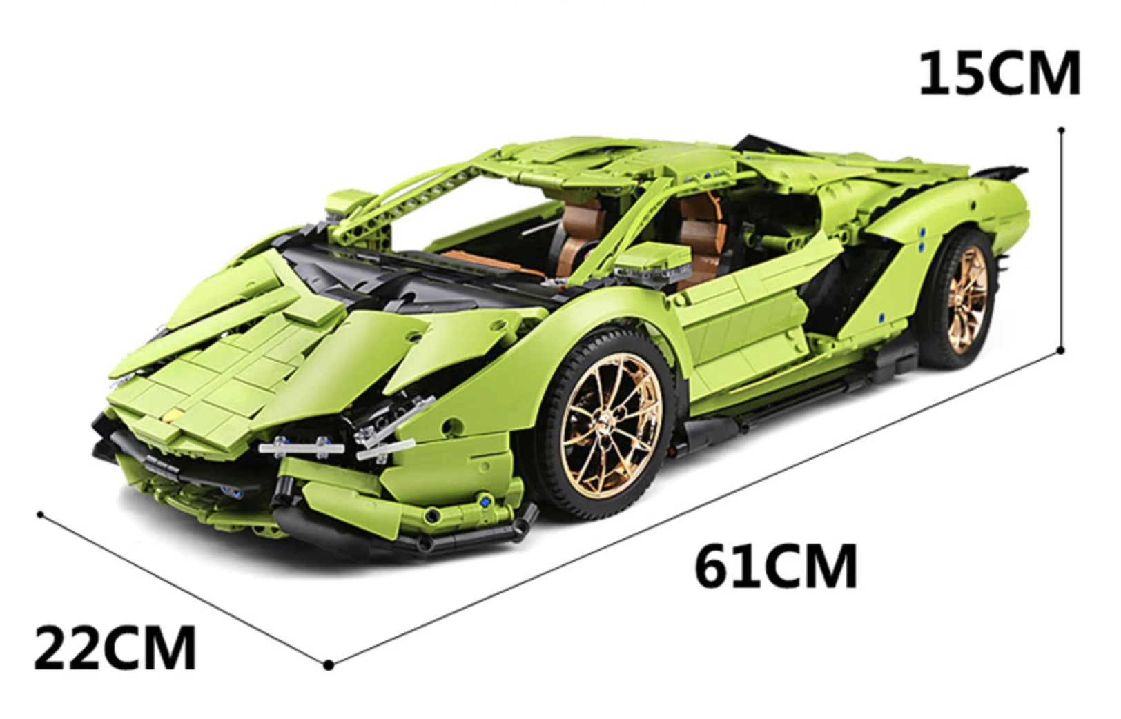 Lamborghini Sian FKP37 1280pcs-Building Blocks set -Turbo Moc