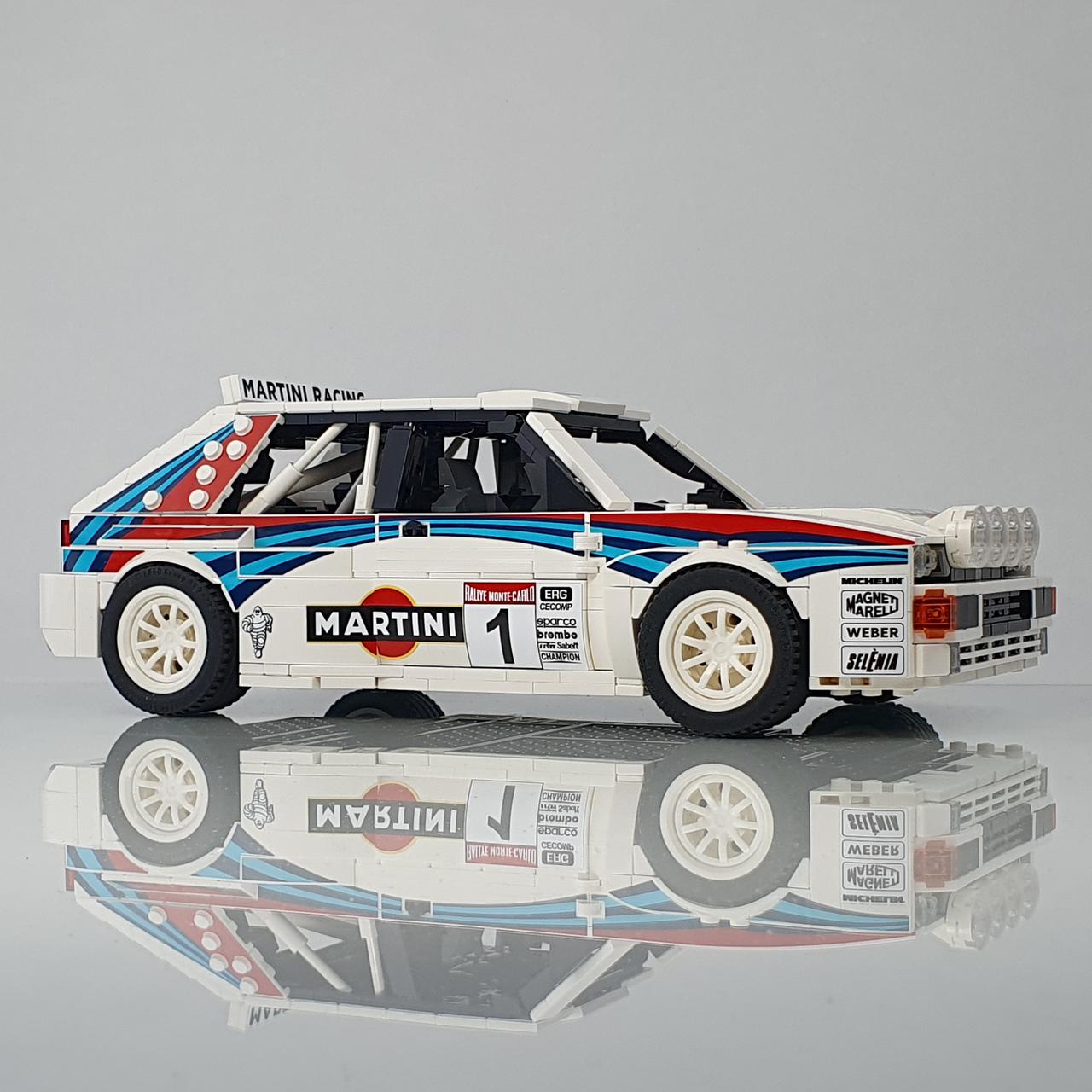 Lancia Delta HF Integrale 16V | 1309pcs-Building Blocks set -Turbo Moc