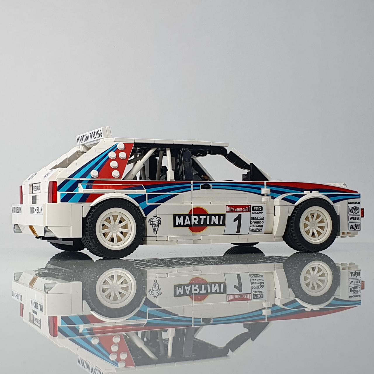 Lancia Delta HF Integrale 16V | 1309pcs-Building Blocks set -Turbo Moc