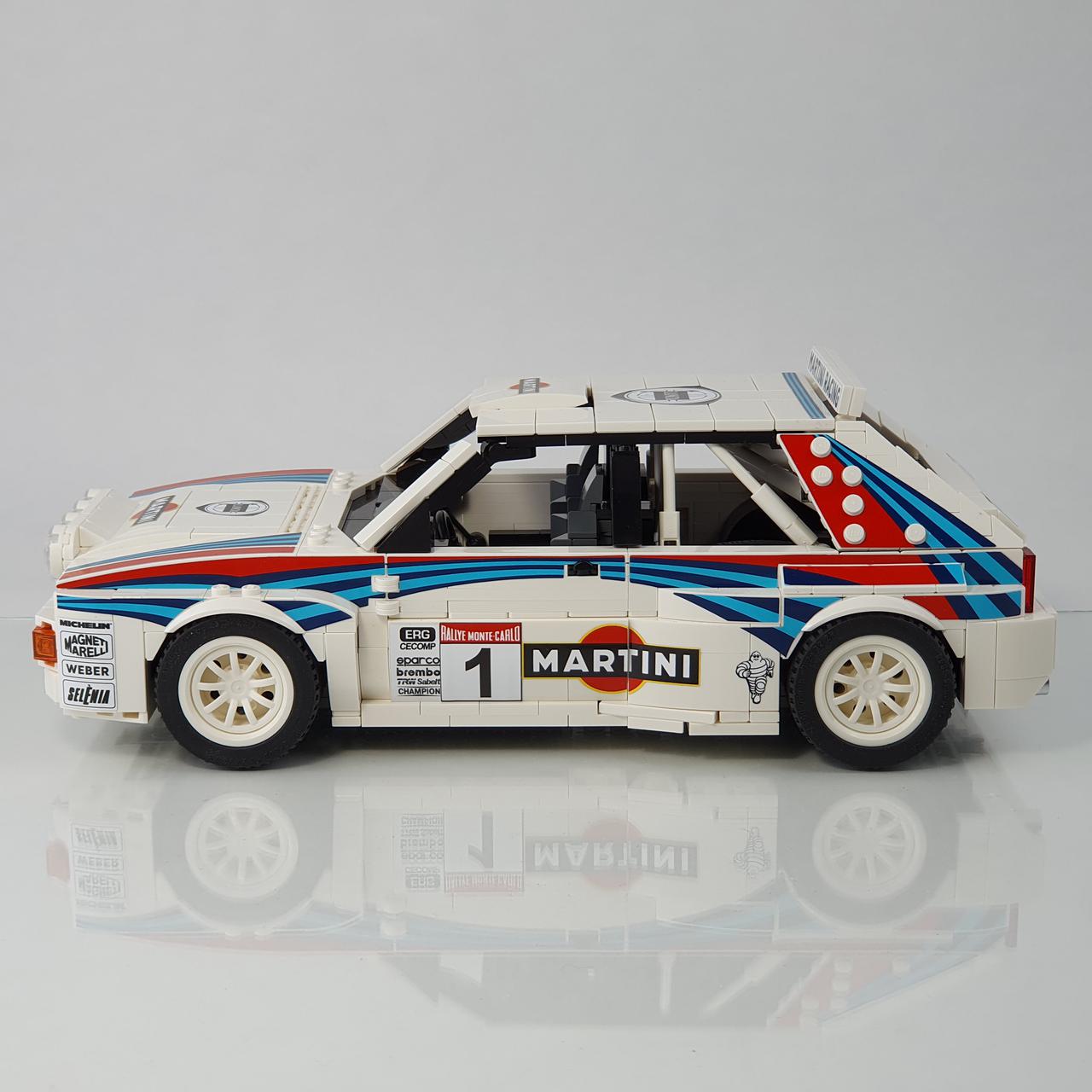 Lancia Delta HF Integrale 16V | 1309pcs-Building Blocks set -Turbo Moc