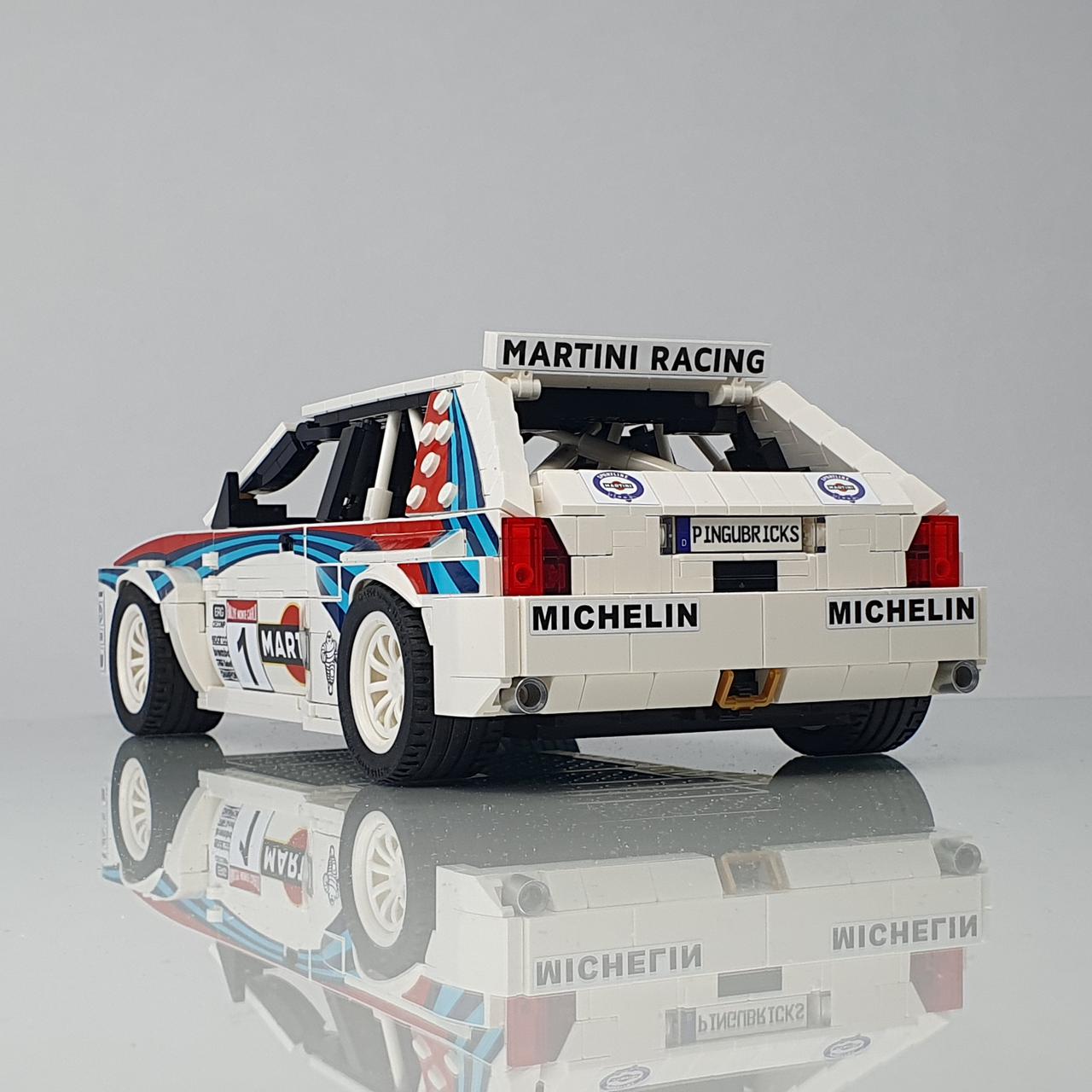 Lancia Delta HF Integrale 16V | 1309pcs-Building Blocks set -Turbo Moc