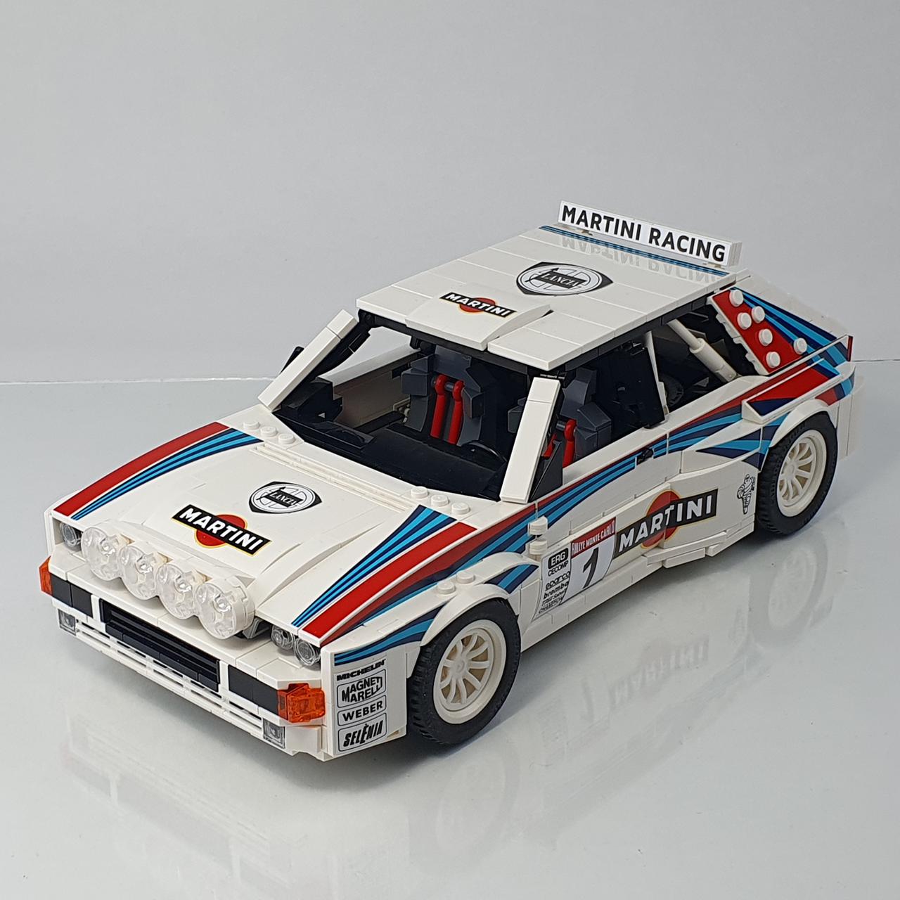 Lancia Delta HF Integrale 16V | 1309pcs-Building Blocks set -Turbo Moc